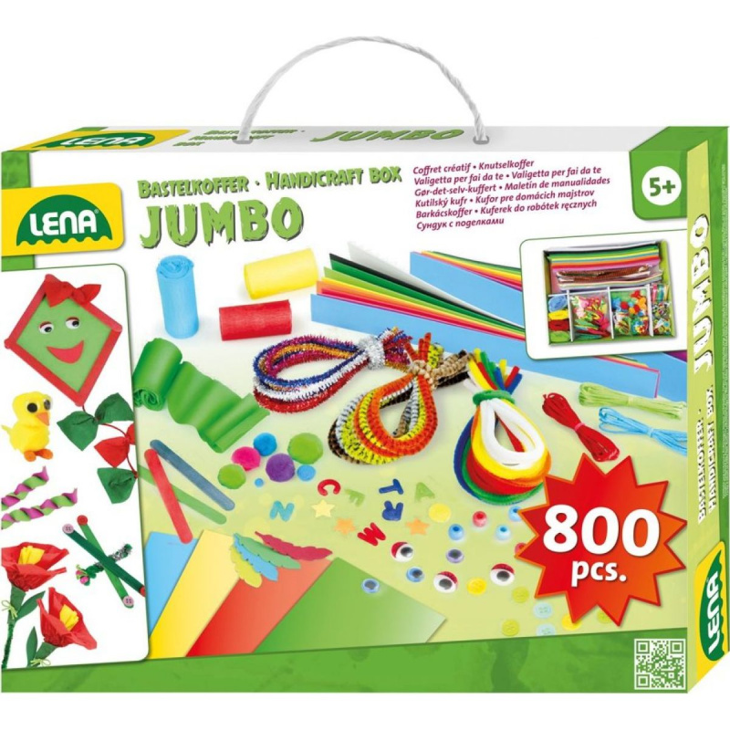 Lena Kreativní kufřík Jumbo zelený 800ks