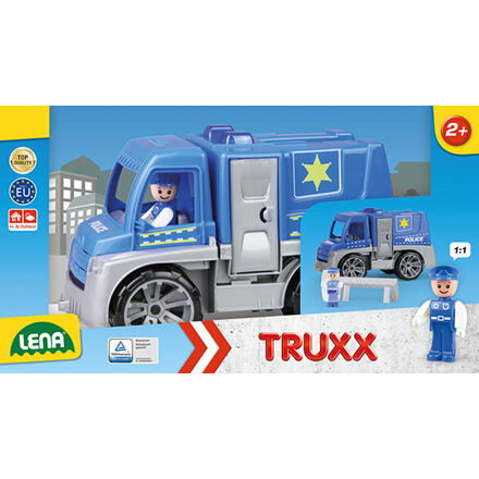Policejní auto s figurkou