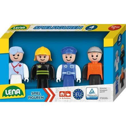 Lena Sada figurek Truxx 4ks plast 8cm modrá sada v krabičce 18x10x5cm