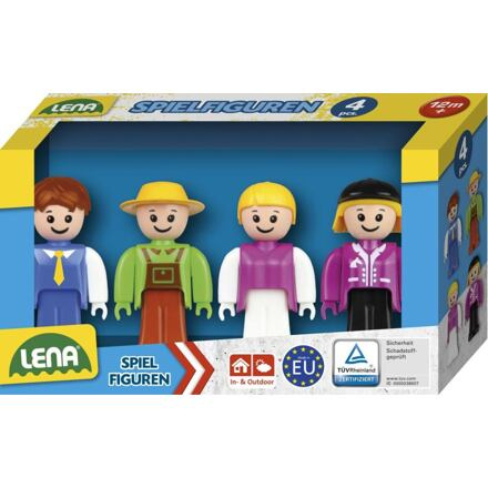 Lena Sada figurek Truxx 4ks plast 8cm zelená sada 18x10x5cm