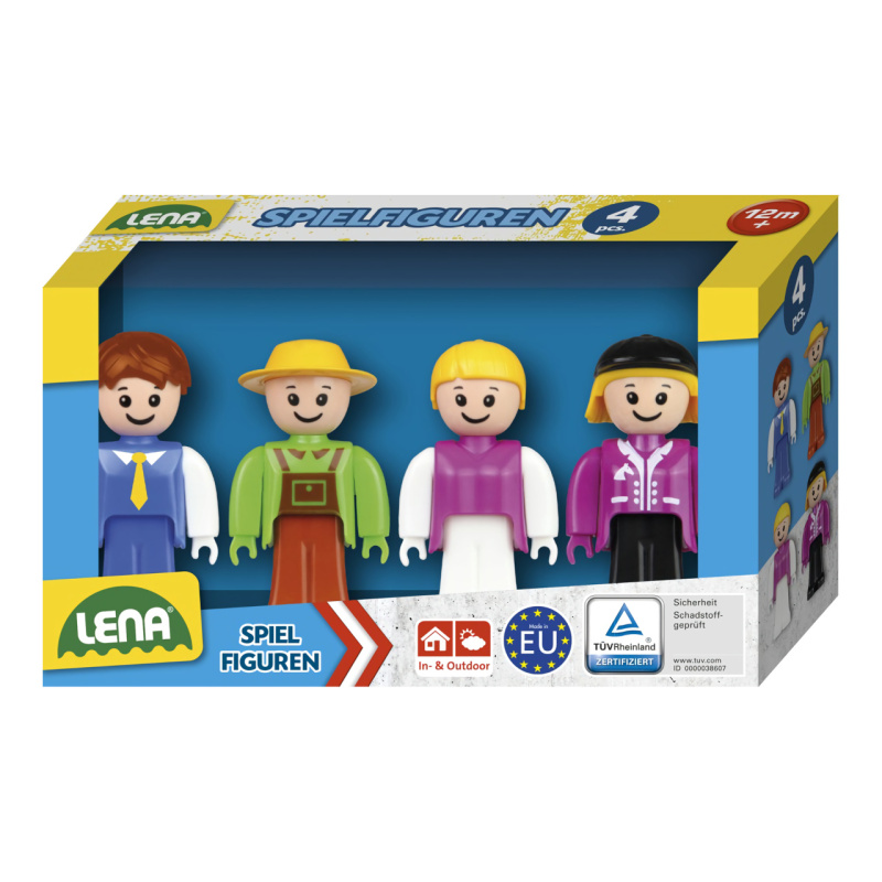 Lena Sada figurek Truxx 4ks plast 8cm zelená sada 18x10x5cm