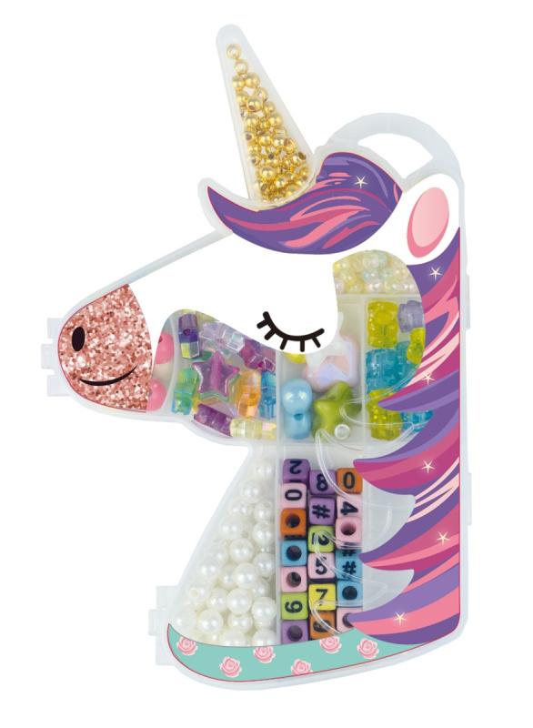 Lena Navlékací korálky plastové Jednorožec