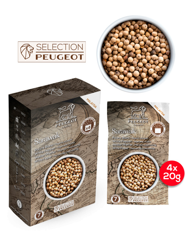 Peugeot Bílý pepř Sarawak, 4 x 20 g  42424