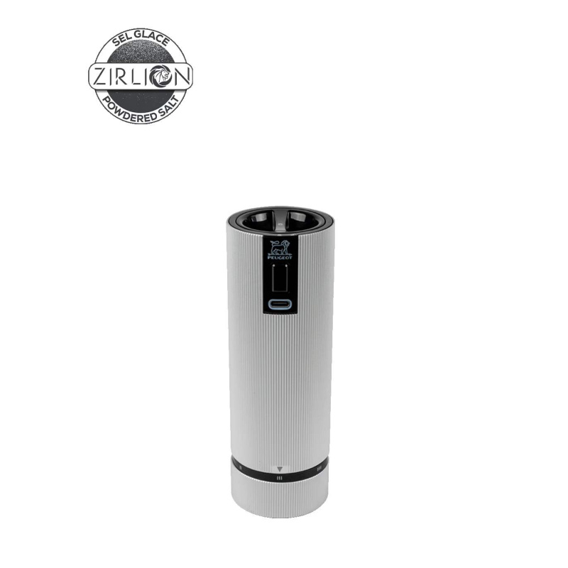 Peugeot Elektrický dobíjecí mlýnek na sůl Line u´Select Zirlion, 15 cm, hliníkový 4313100