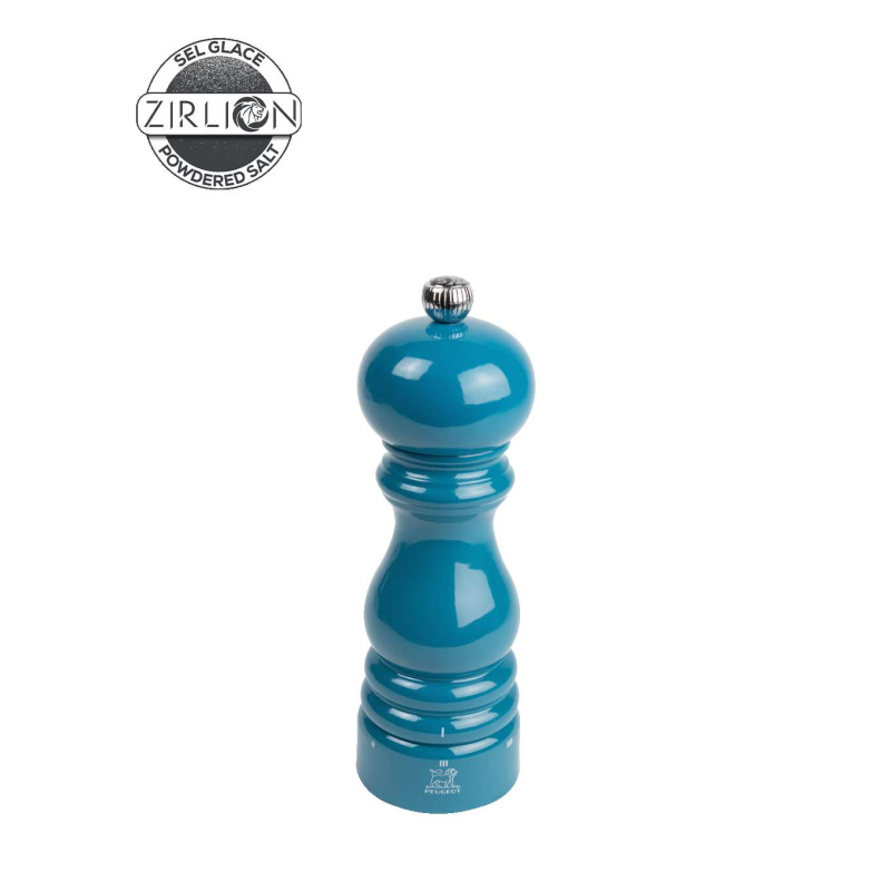 Peugeot Dřevěný mlýnek ParisRama na sůl u’Select Zirlion, 18 cm, modrá 4351300