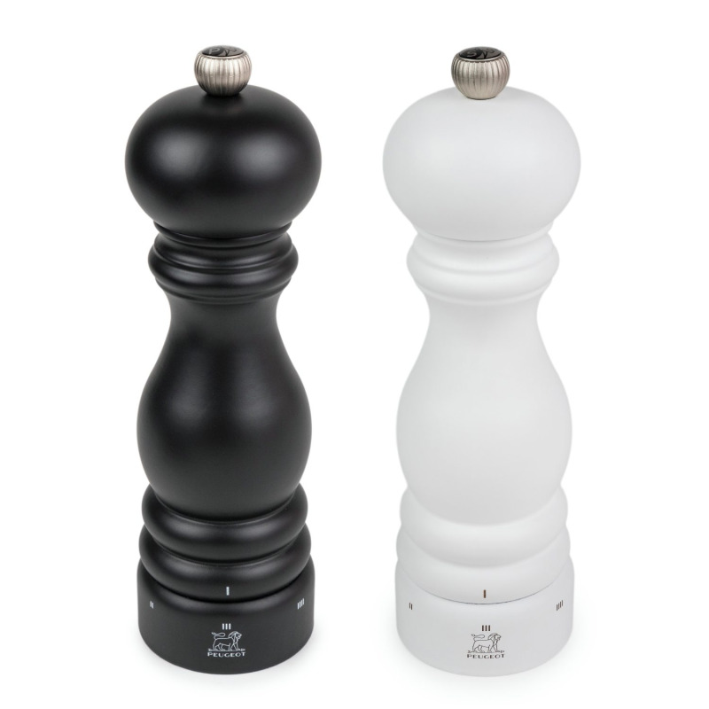 Peugeot Set mlýnků na pepř a sůl Paris Zirlion u'Select, 20 cm, černá/bílá 52492