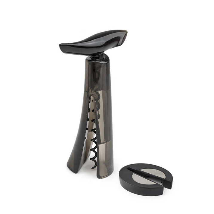 Peugeot Samotažná vývrtka na víno Allure s ořezávačem fólie, 17 cm, kouřově šedá 201173