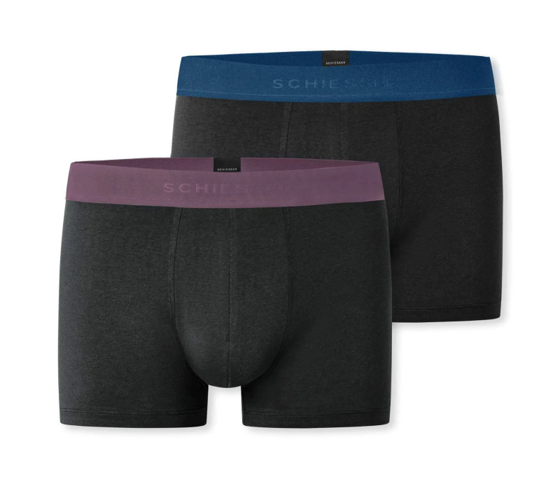 Dlouhé boxerky SCHIESSER, 2 ks, černá