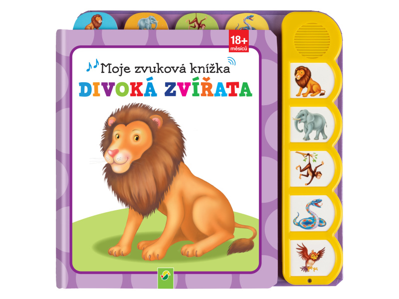 Dětská zvuková knížka (divoká zvířata)