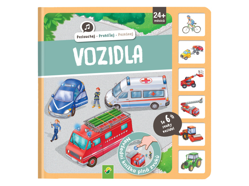 Dětská zvuková knížka (vozidla)