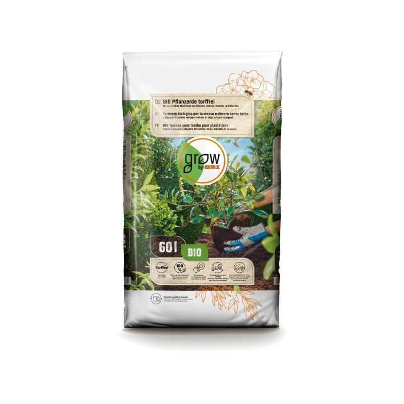GROW by OBI Zahradnický substrát bez rašeliny 60 l