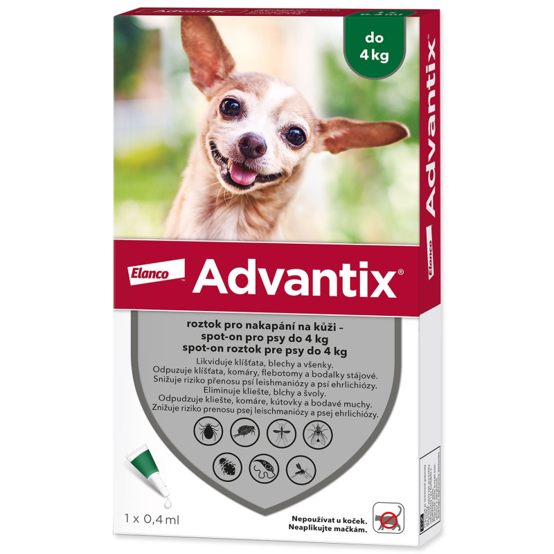 Advantix pro psy do 4kg spot-on 1x0.4ml
