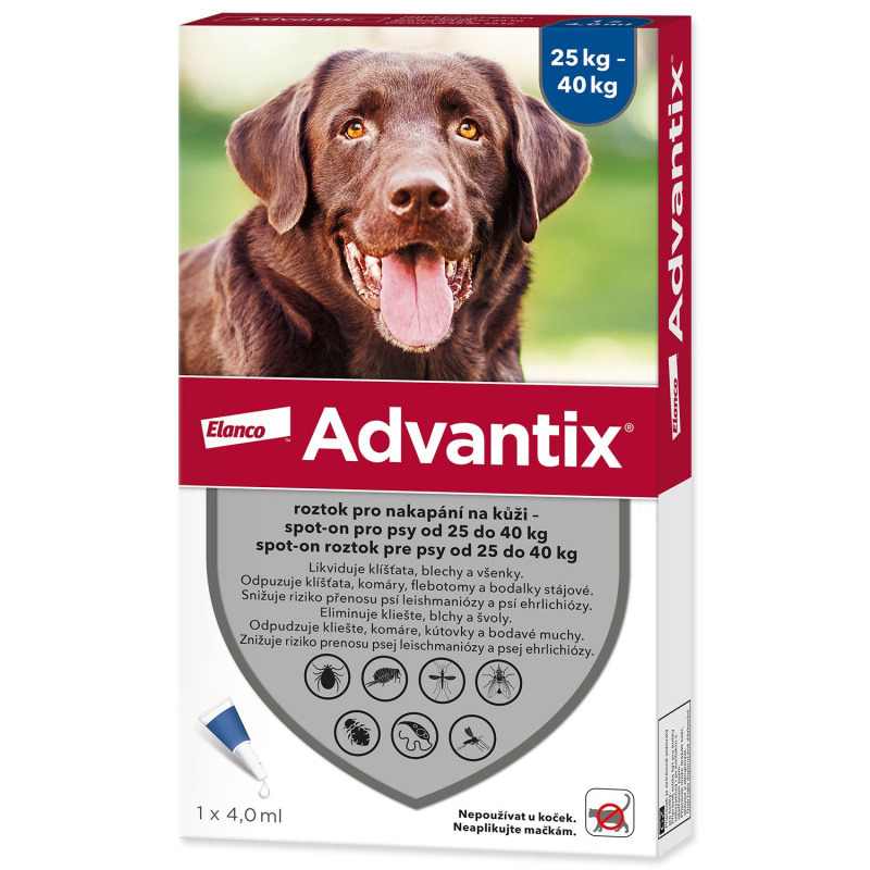 Advantix pro psy 25-40kg spot-on 1x4ml