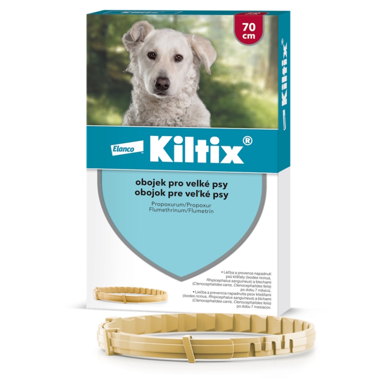 Kiltix Antipar. Obojek pes velký pes 70 cm