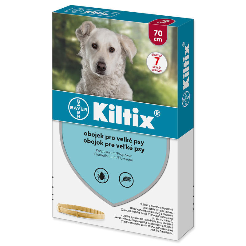 Kiltix Antipar. Obojek pes velký pes 70 cm