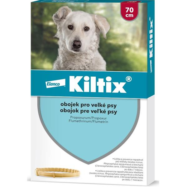 Kiltix Antipar. Obojek pes velký pes 70 cm