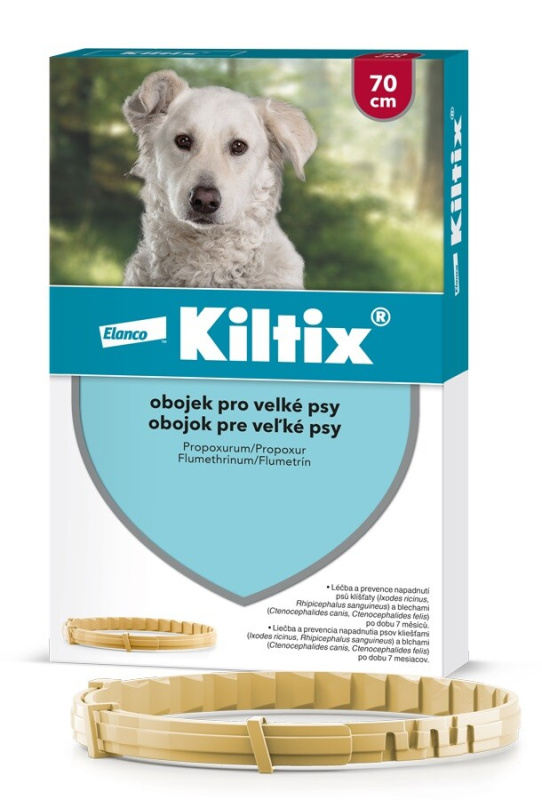 Kiltix Antipar. Obojek pes velký pes 70 cm