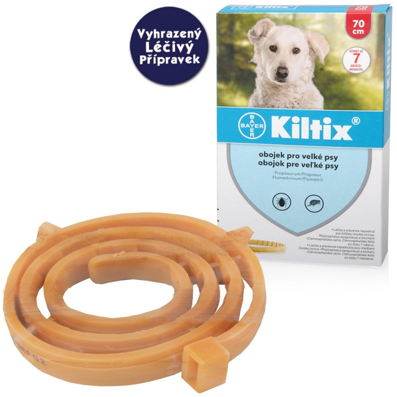Kiltix Antipar. Obojek pes velký pes 70 cm