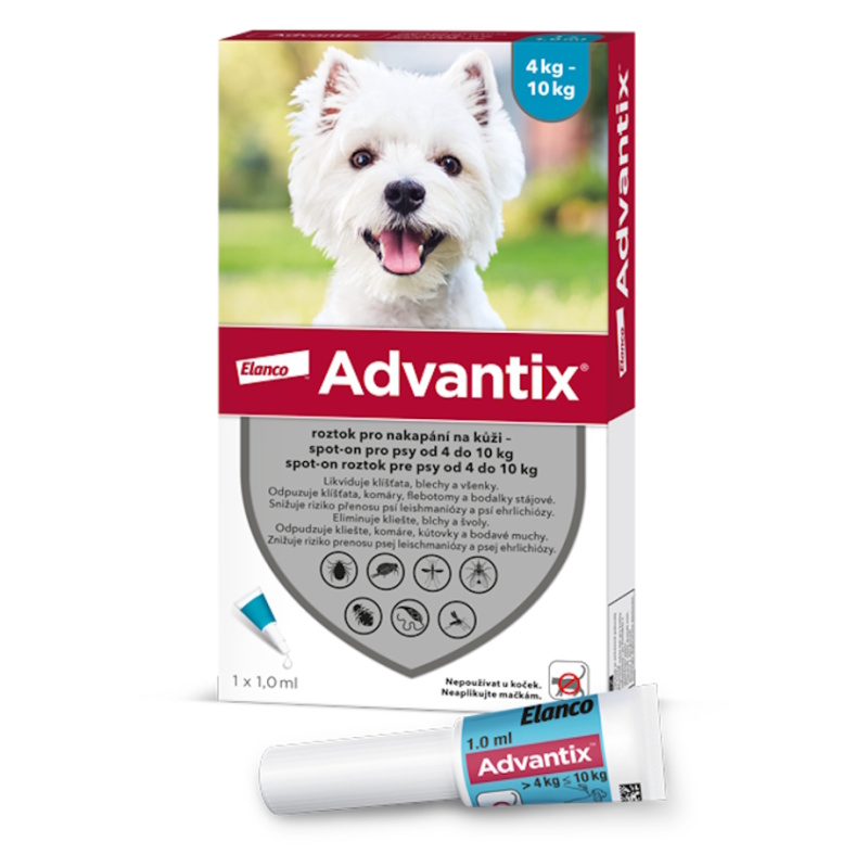 Advantix Spot On pro psy 4 - 10 kg