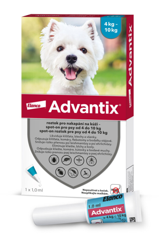 Advantix Spot On pro psy 4 - 10 kg