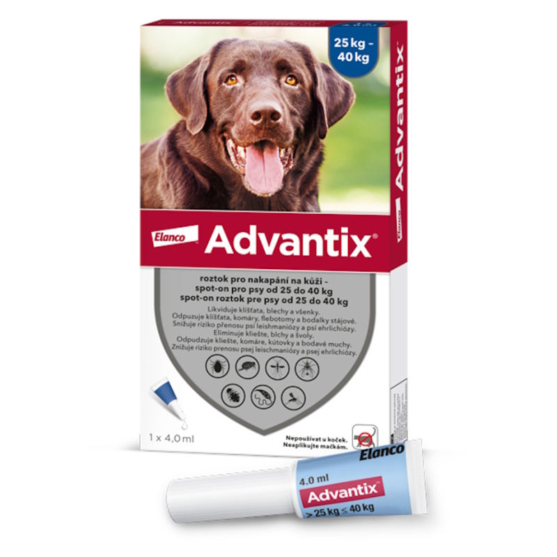 Advantix Spot On pro psy 25 - 40 kg