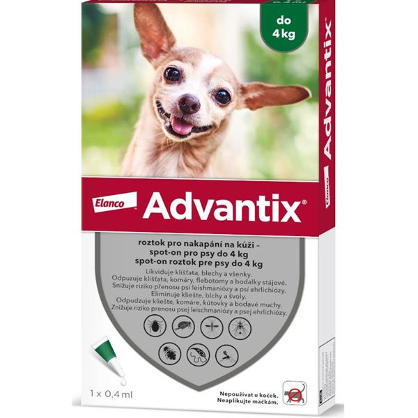 Advantix Spot On pro psy do 4 kg