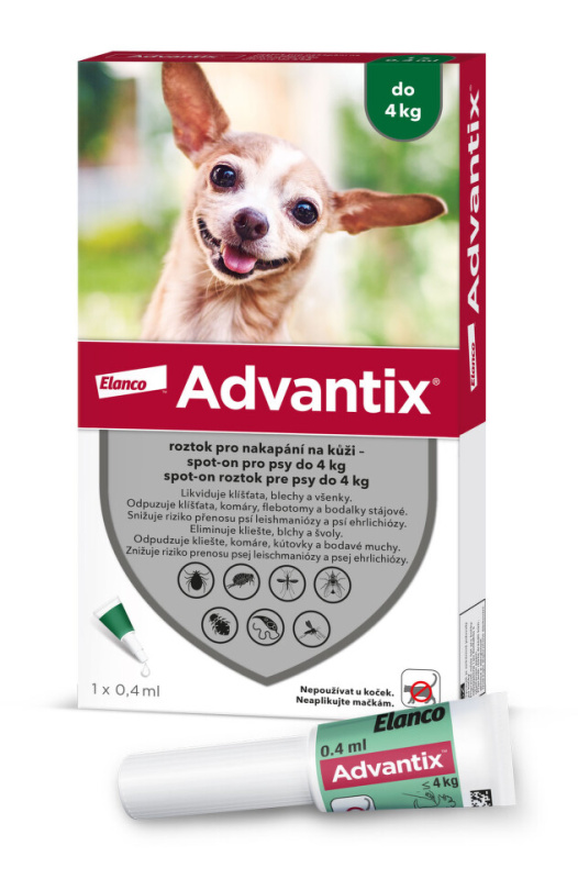 Advantix Spot On pro psy do 4 kg