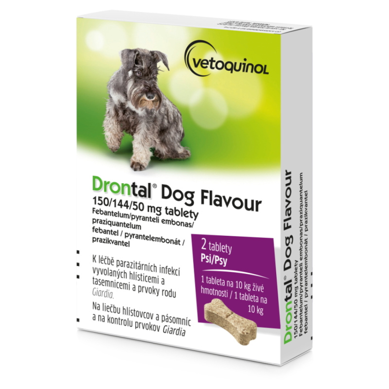 Drontal Dog Flavour 150/144/50mg psy tbl.2