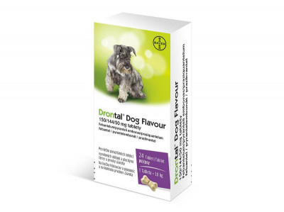 DRONTAL Dog flavour 150/144/50 mg pro psy 24 tablet