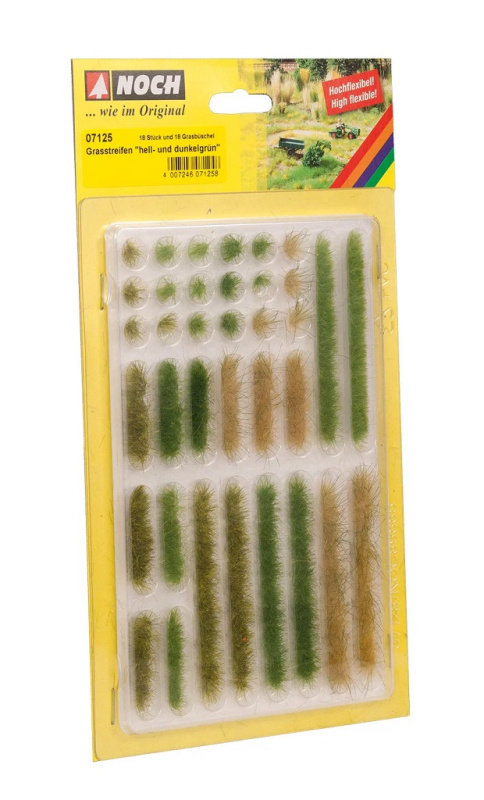 Noch Travní pásy světle a tmavě zelené 6 mm