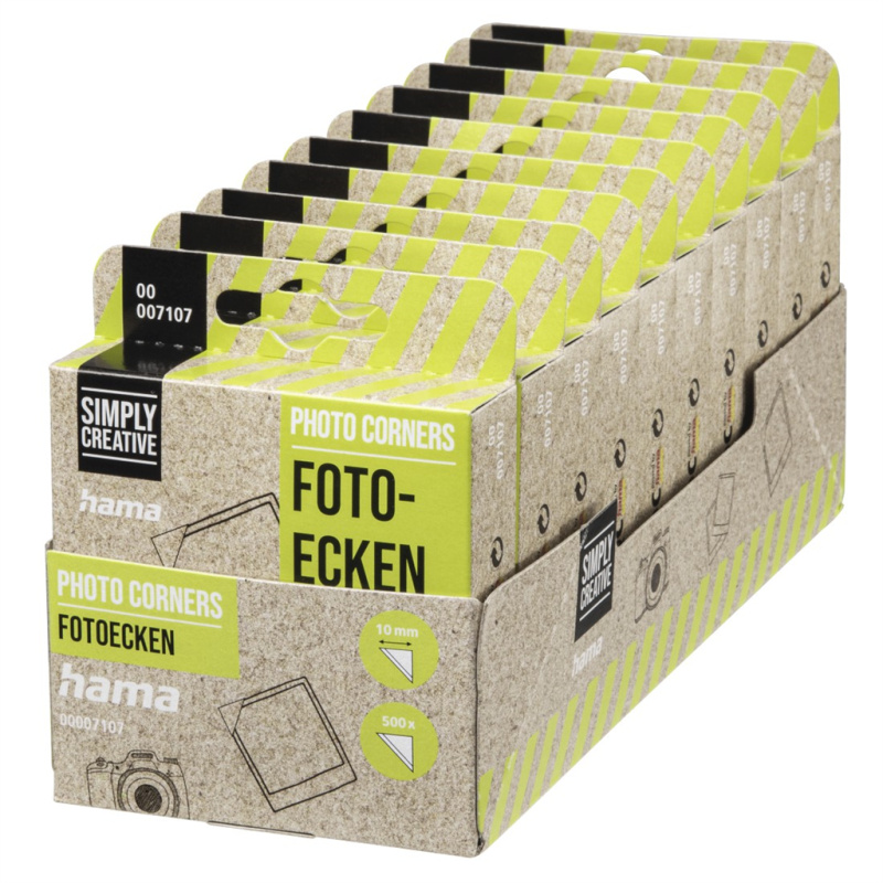 Fotorůžky samolepící, transparentní, 500 ks