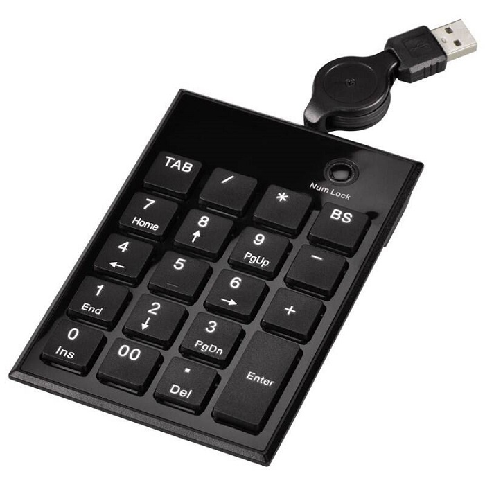 Numerická klávesnice Hama SK140 Slimline / černá Varianta: ivi1