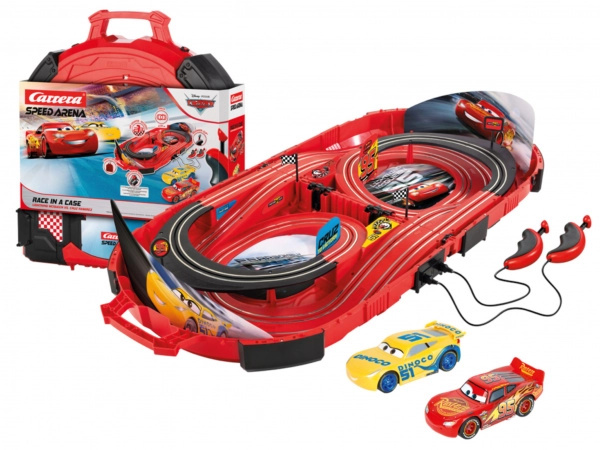 Autodráha Carrera Speed Arena DISNEY CARS 2,77 m v kufříku