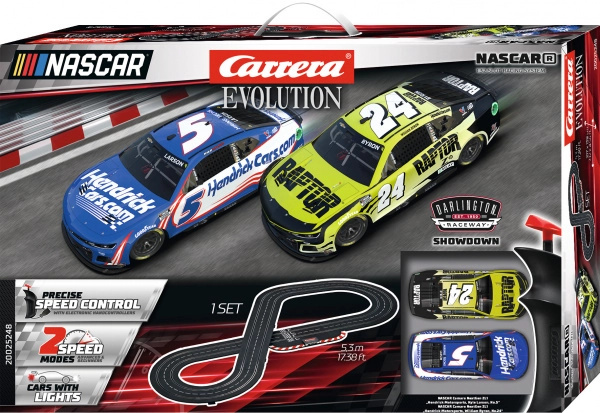 Autodráha Carrera EVOLUTION NASCAR 5,3 m s vozy Chevrolet Camaro