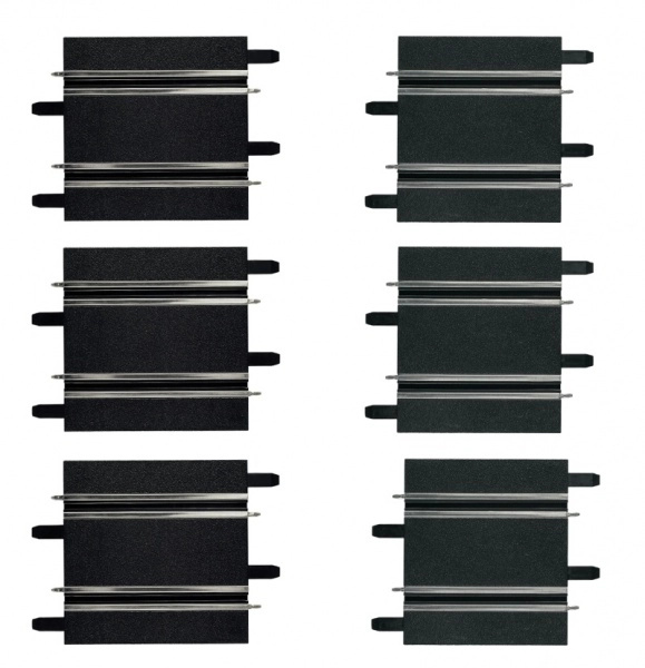 rovinky 100/114 mm pro autodráhy carrera go!!!, go!!! plus a digital 143 (6 ks)