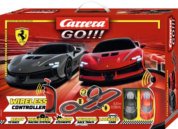 Autodráha Carrera GO Ferrari Supercar Power 5,3 m s bezdrátovými ovladači