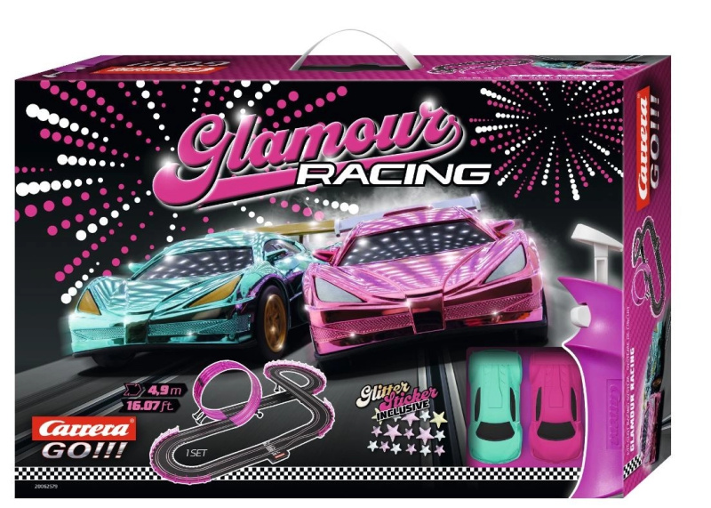 Autodráha s vozidly Girls Power Racing