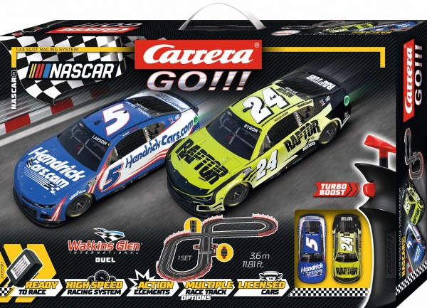 Autodráha Carrera GO 3,6 m NASCAR s auty Camaro