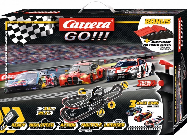 Autodráha Carrera GO DTM Super Racer 1:43 s třemi vozy a loopingem