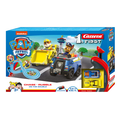 První závodní dráha Psi Patrol Na dvojité honičce Rubble 2.9m