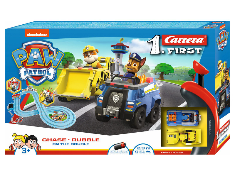 První závodní dráha Psi Patrol Na dvojité honičce Rubble 2.9m