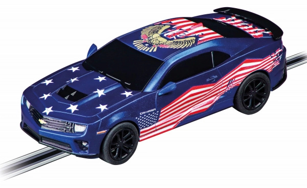 Auto Chevrolet Camaro Stars'n Stripes pro autodráhy GO!!! a GO!!! Plus 1:43