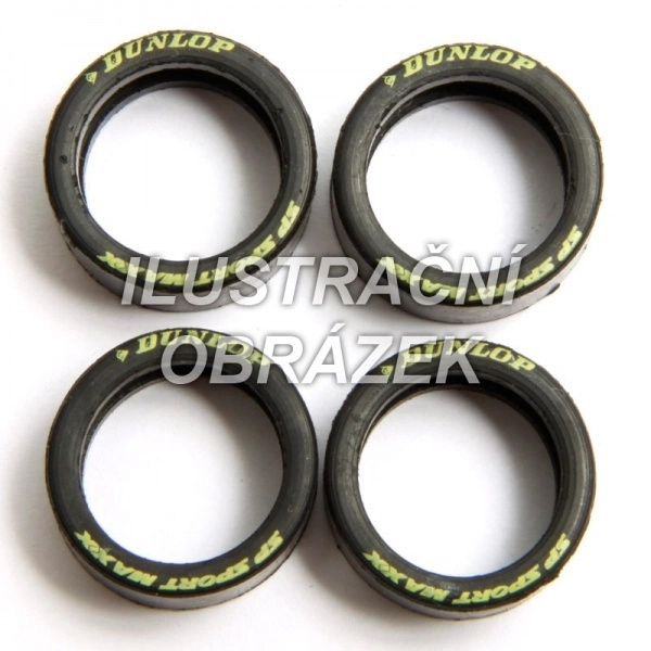 Pneumatiky pro auta Carrera EVO/D132 – licencované modely (4 ks)