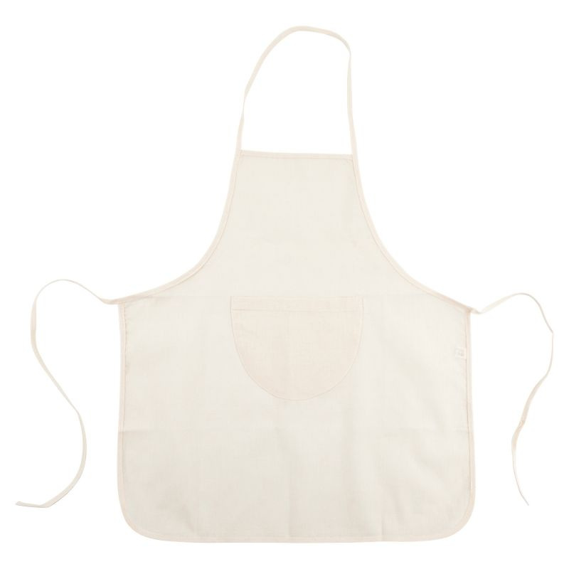 Dětská zástěra s kapsou režná (45 x 50 cm)