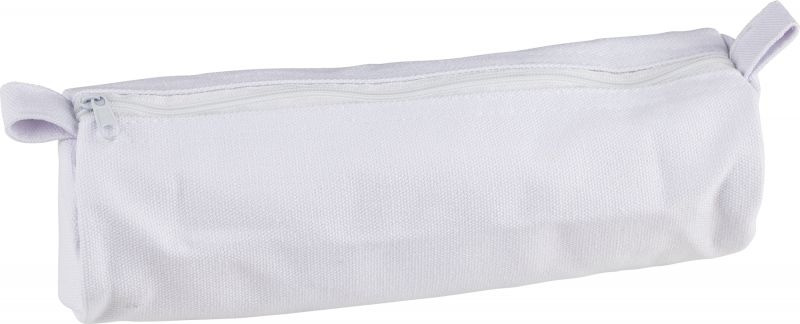 Penál bavlněný na tužky bílý (22 x 6 cm)