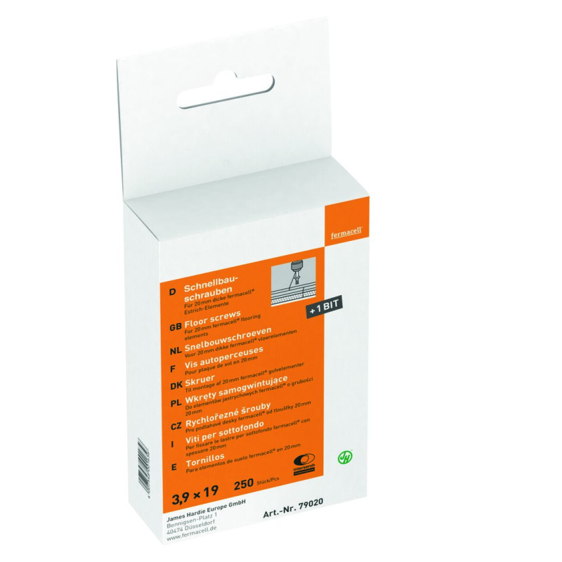 Šrouby rychlořezné fermacell 3,9×22 mm (250 ks/bal.)