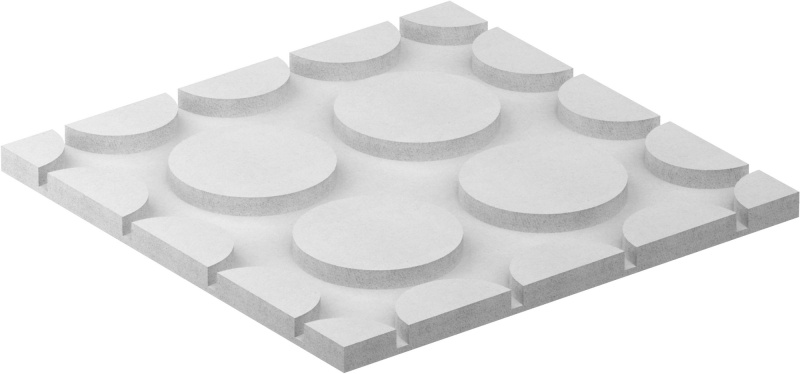 Deska systémová podlahová fermacell Therm25-125 puky 500×500×25 mm