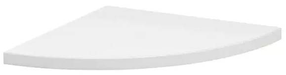 Rohová police Dolle Lite / 30 x 30 x 1,9 cm / dřevotříska / bílá Varianta: ivi1