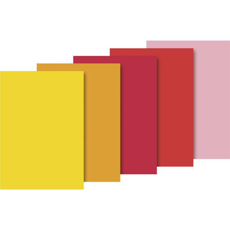 HEYDA Sada hedvábných papírů 50 x 70 cm - žlutočervený mix DAVER, spol. s r.o.
