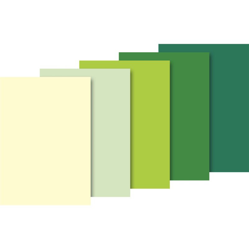 HEYDA Sada hedvábných papírů 50 x 70 cm - zelenožlutý mix DAVER, spol. s r.o.